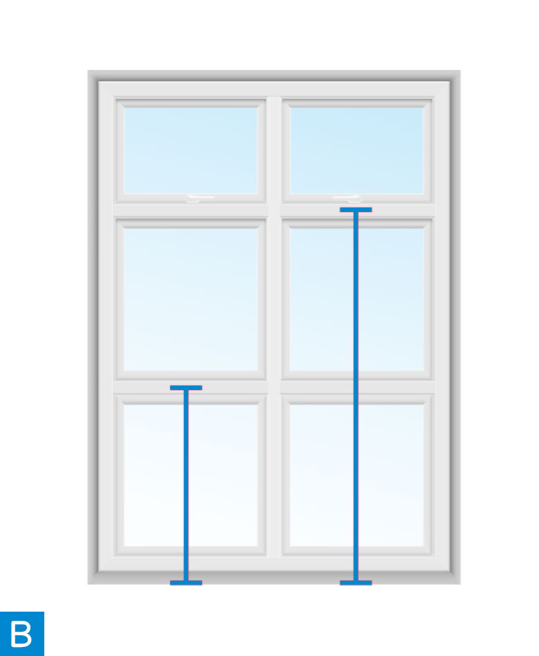 無框窗外取二個中分板