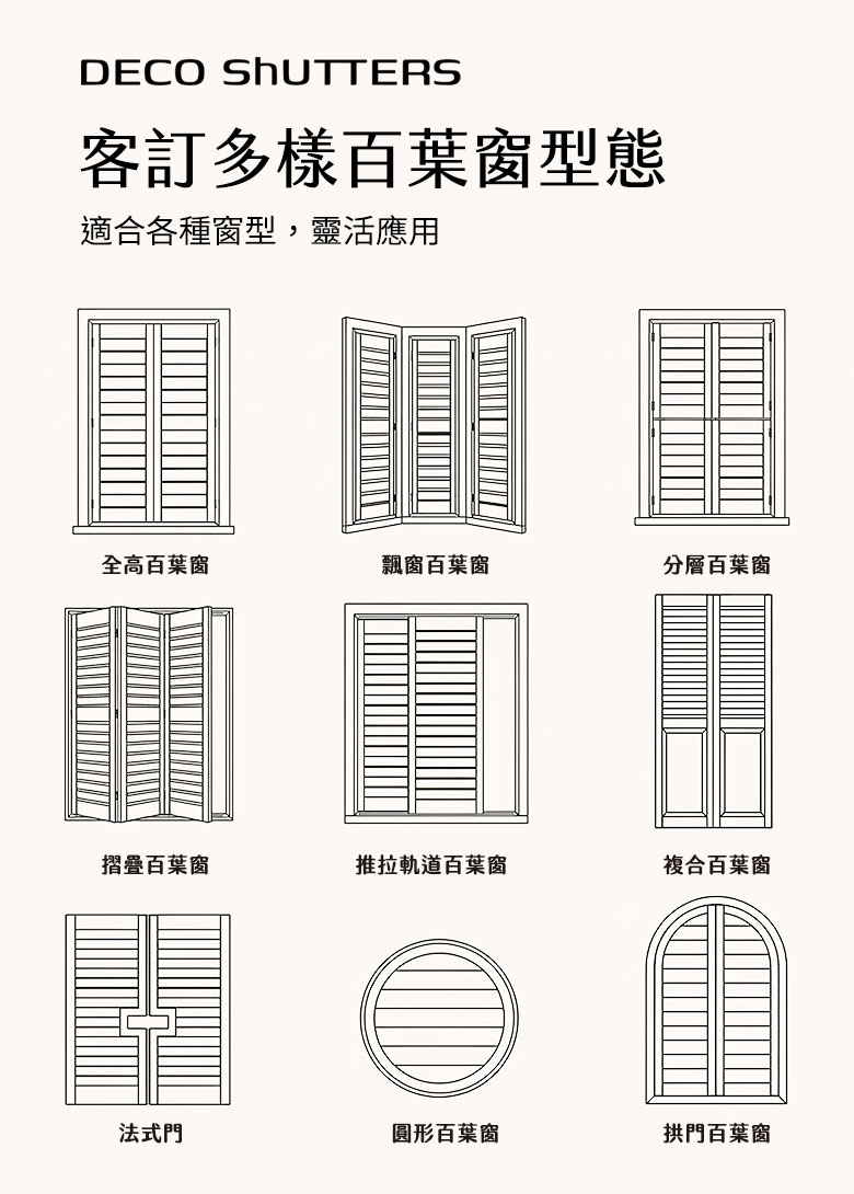 多樣化的百葉窗